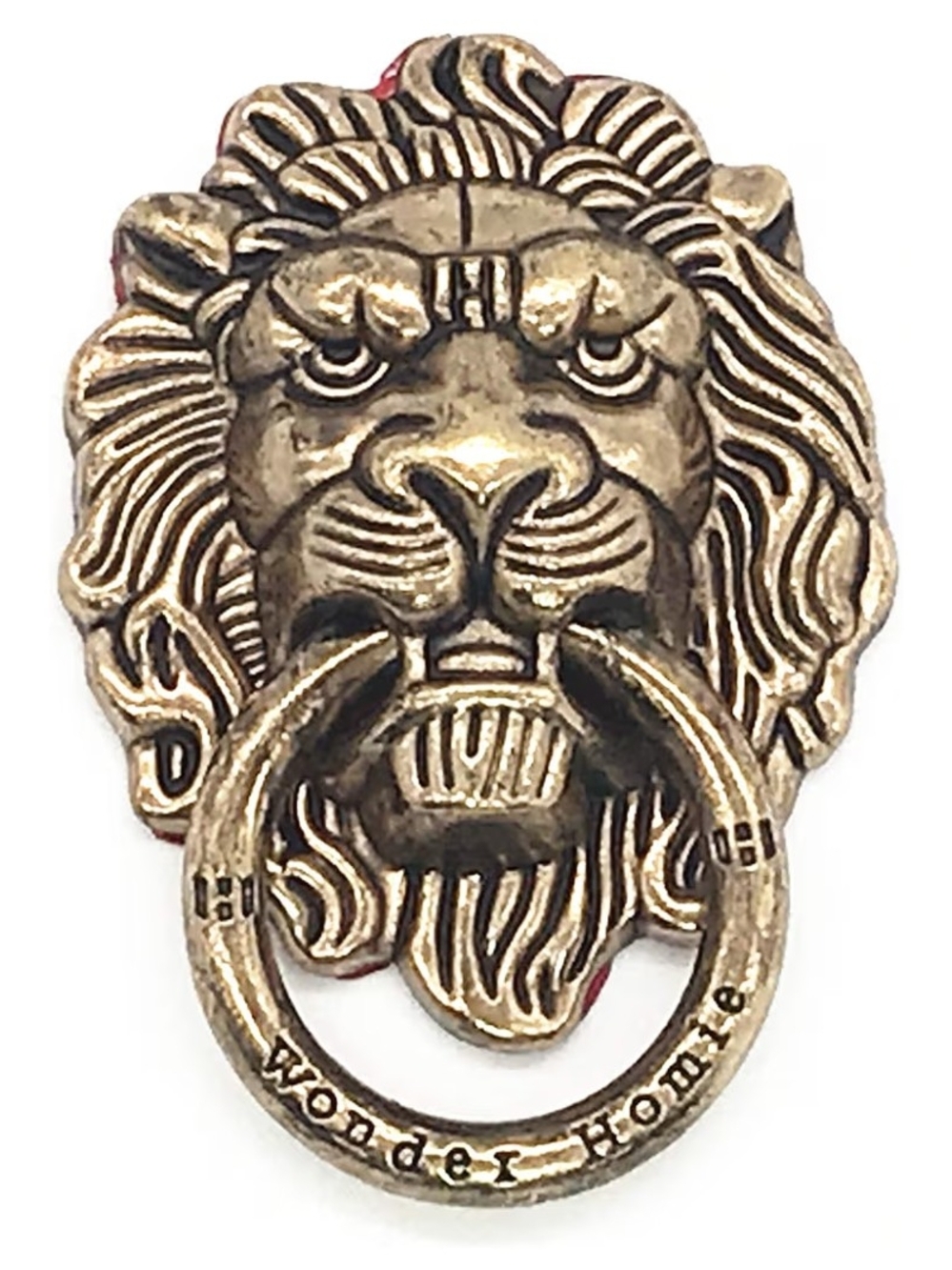 New Antique Lion Head Door Knocker Pin/Drawer Opener Rings/ Phone Tablet  Ring